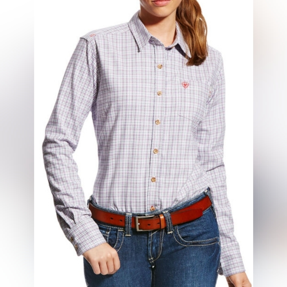 NWOT-ARIAT Woman's FR Work Shirt-Size XL